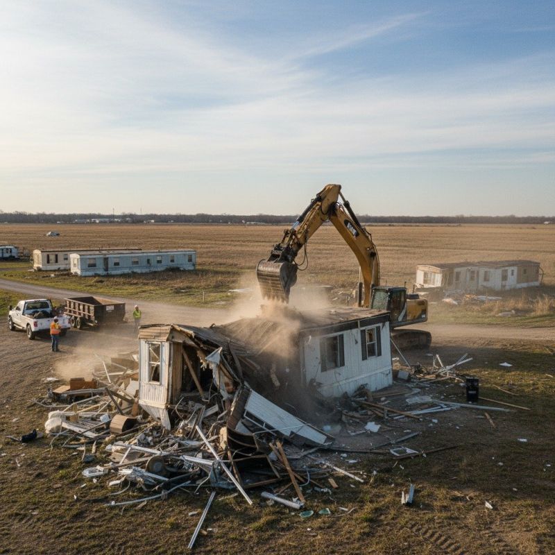 Double Wide Demolition in Bergen County, NJ